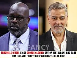 Shaquille O'Neal kicks George Clooney out of restaurant and bans him  forever: 'Keep your progressive ideas out!' READ HERE👉  https://buff.ly/3MKzSXL