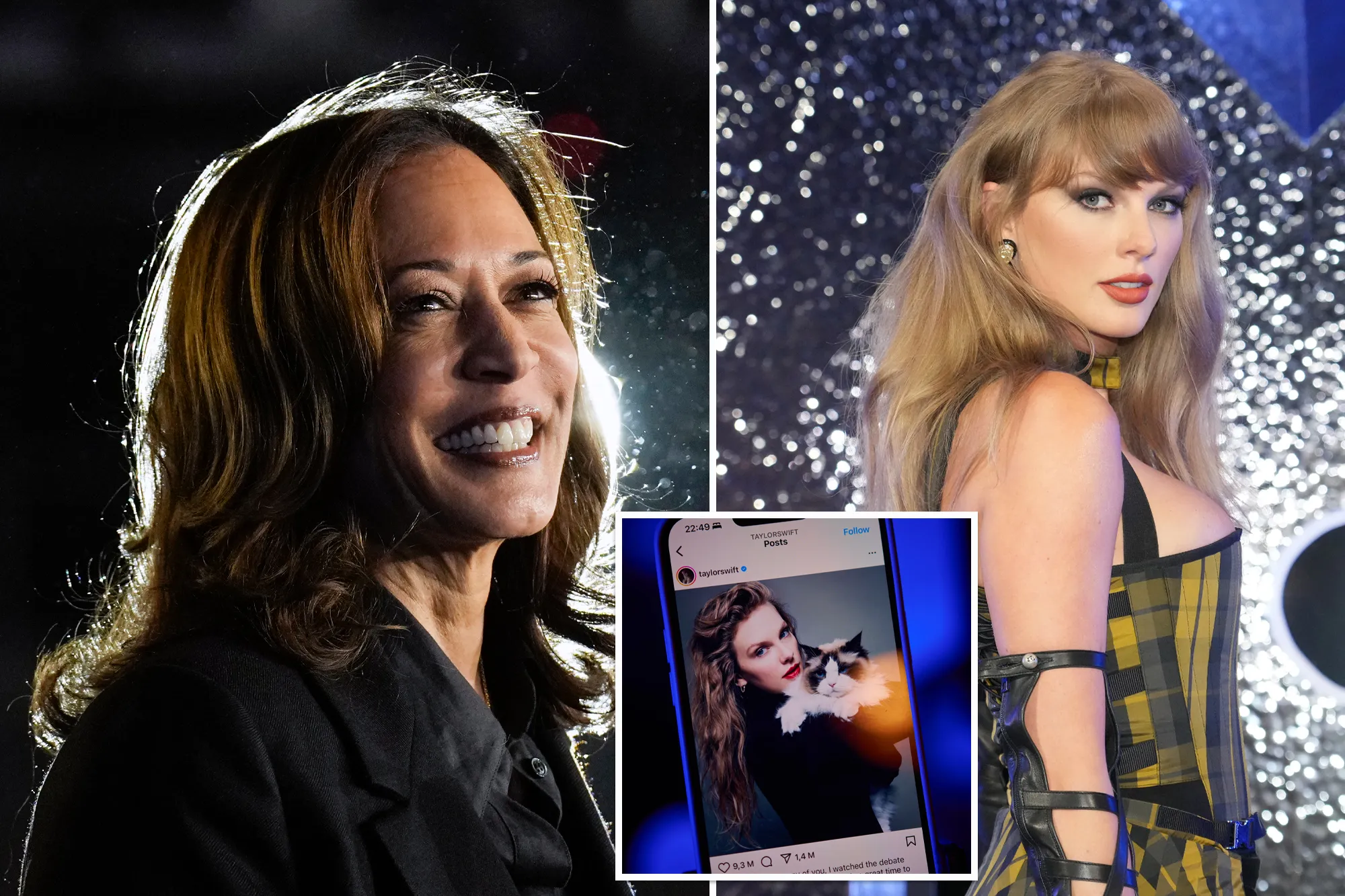 Kamala Harris says she's 'very honored' to have Taylor Swift's endorsement