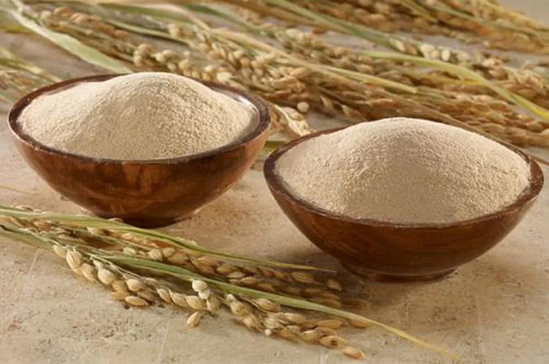 Whiten skin with rice bran