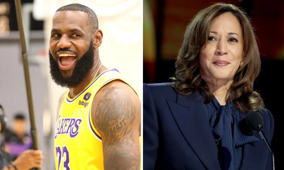 Lakers star LeBron James endorses Kamala Harris for president - Los Angeles  Times