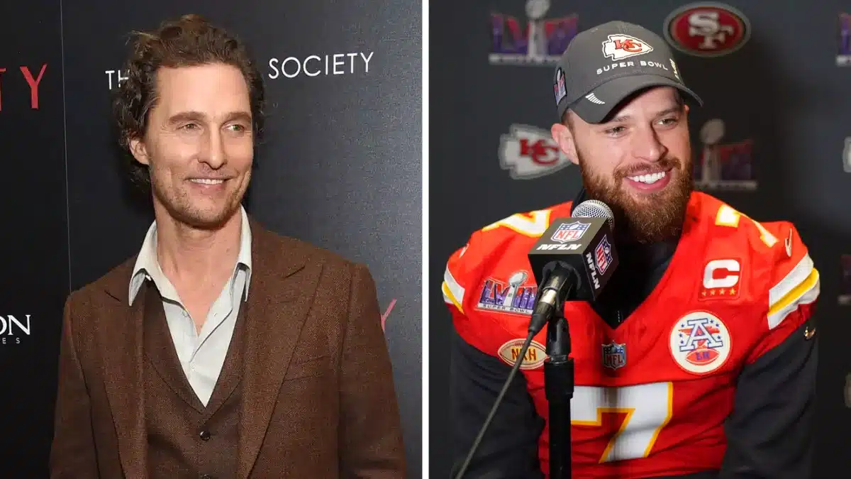 Matthew McConaughey Stands In Solidarity With NFL Kicker Harrison Butker