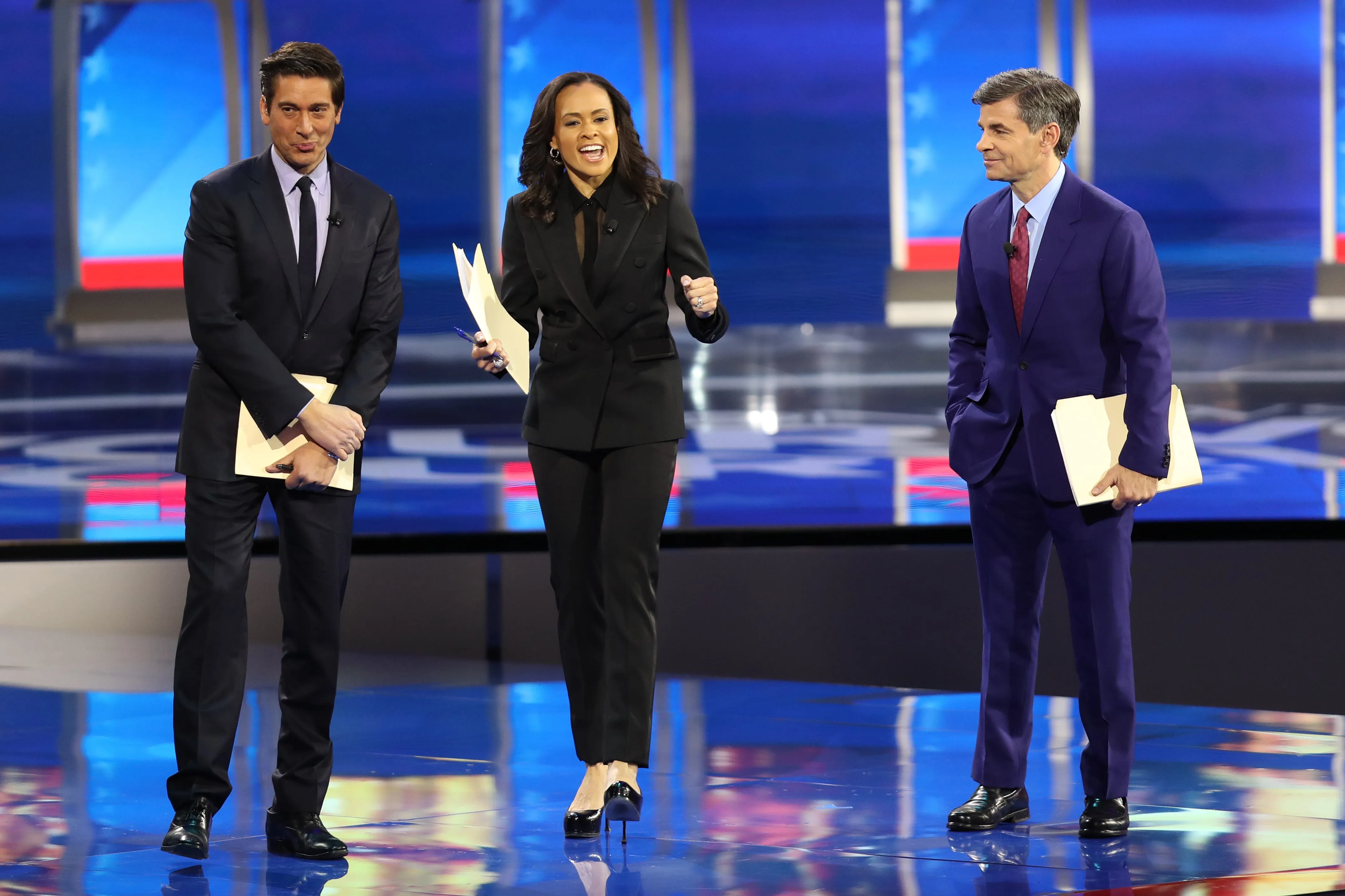 What to know about debate moderators Linsey Davis, David Muir