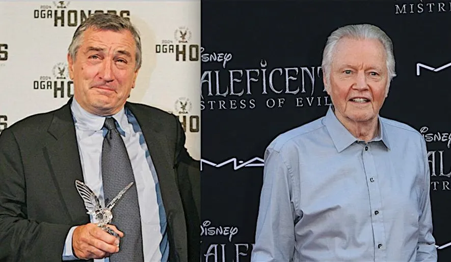 Inside the Beltway: Politics: The beliefs of Jon Voight versus Robert De  Niro - Washington Times