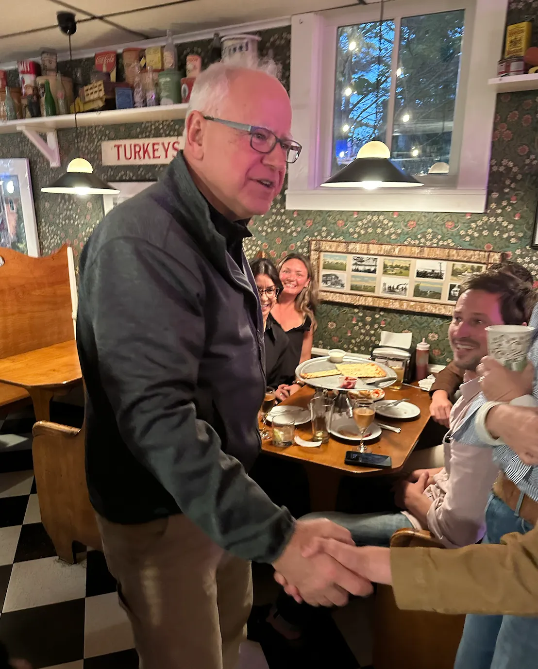 Tim Walz visit adds to Harbor Springs' weekend bustle