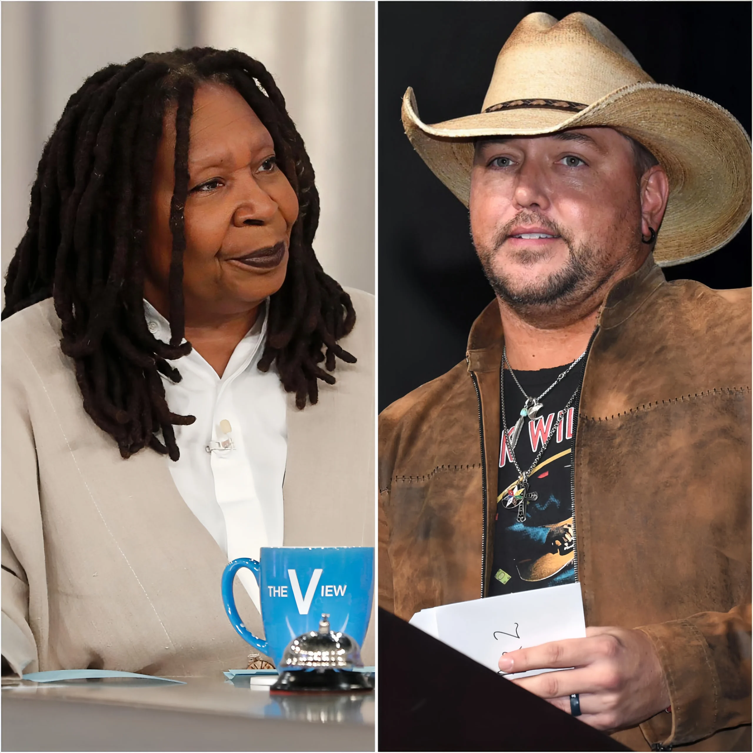 Cover Image for Breaking News: Whoopi Goldberg Faceplants During Heated Debate With Jason Aldean On “The View’