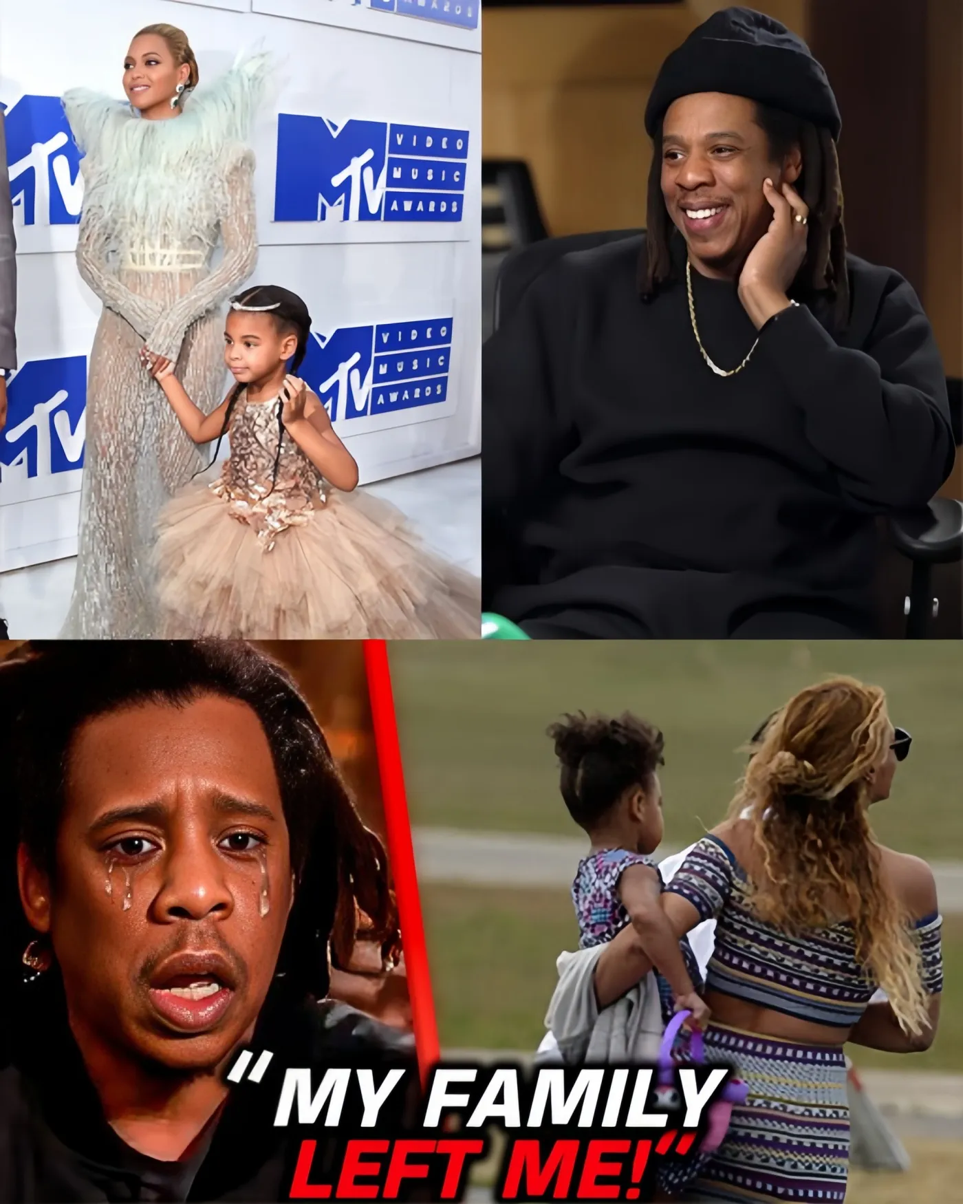 Cover Image for Beyoncé & Blue Ivy TURN AWAY From Jay-Z Amid His Impending ARREST in R@PE Case!.