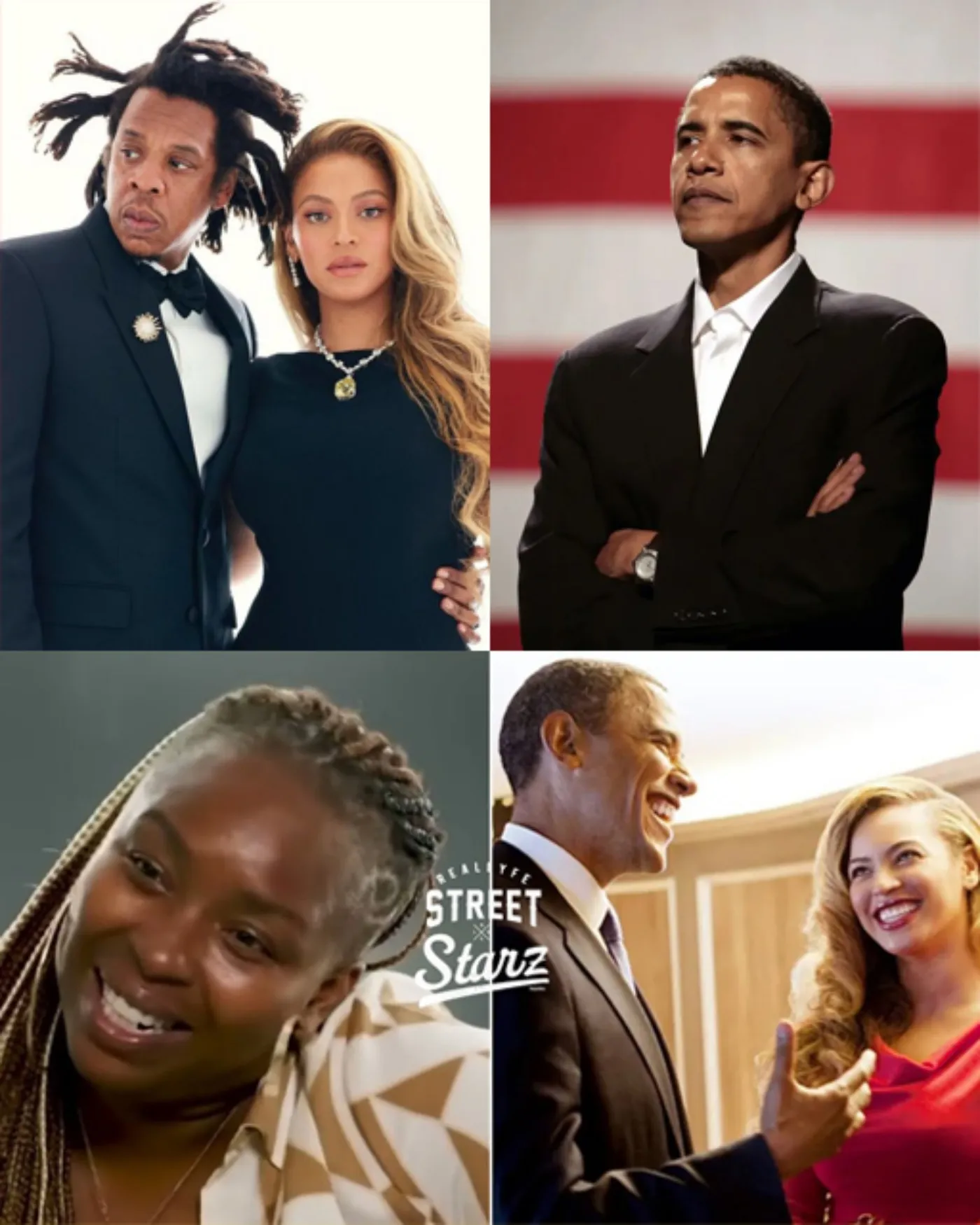 Cover Image for Jaguar Wright asks why Barack & Michelle Obama are SO close with Jay Z & Beyonce?