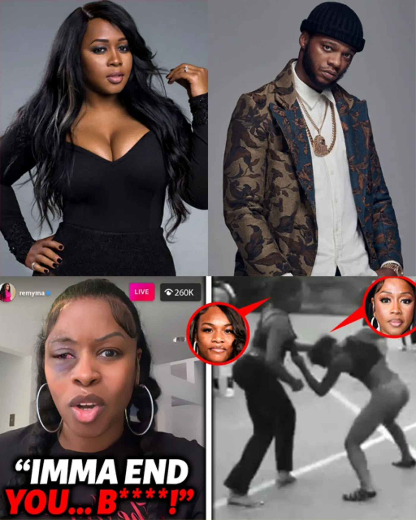 Cover Image for Footage of Papoose Side Chick DESTROYING Remy Ma LEAKS | THIS IS WILD!