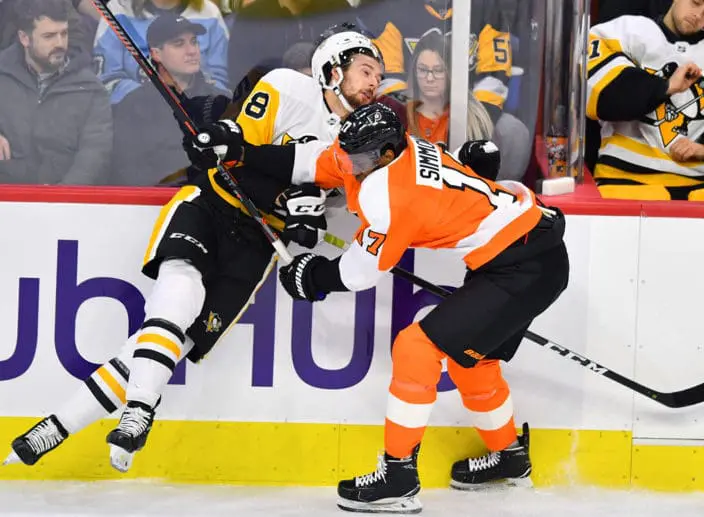 Simmonds Shrugs Off Retaliation Possibility for 'Clean Hit' | Pittsburgh  Hockey Now