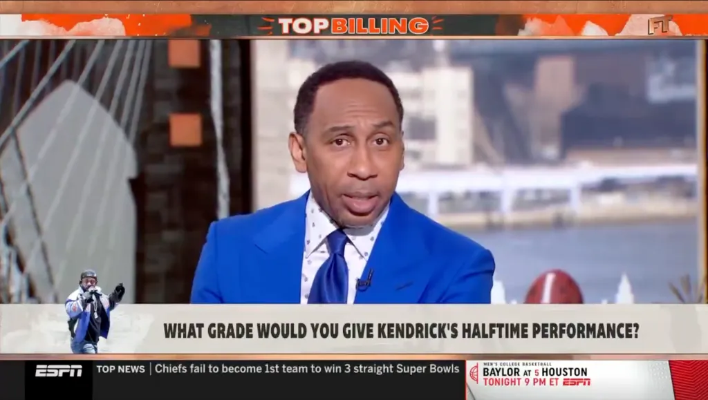 Stephen A. Smith on ESPN's 'First Take' on Monday, Feb. 10