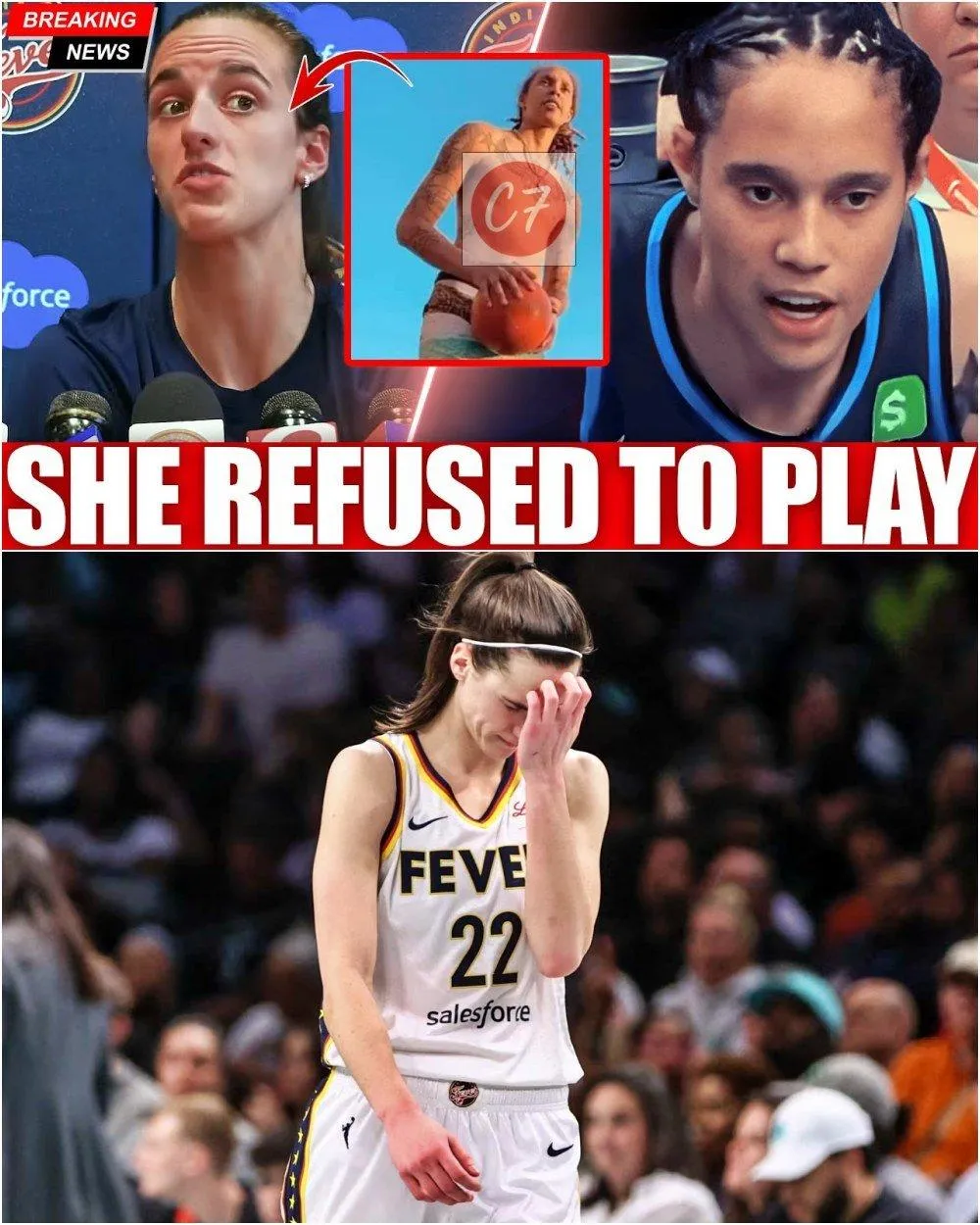 Cover Image for 2 Minutes Ago: Caitlin Clark Refuses to Play Against Atlanta Dream Because of THIS!