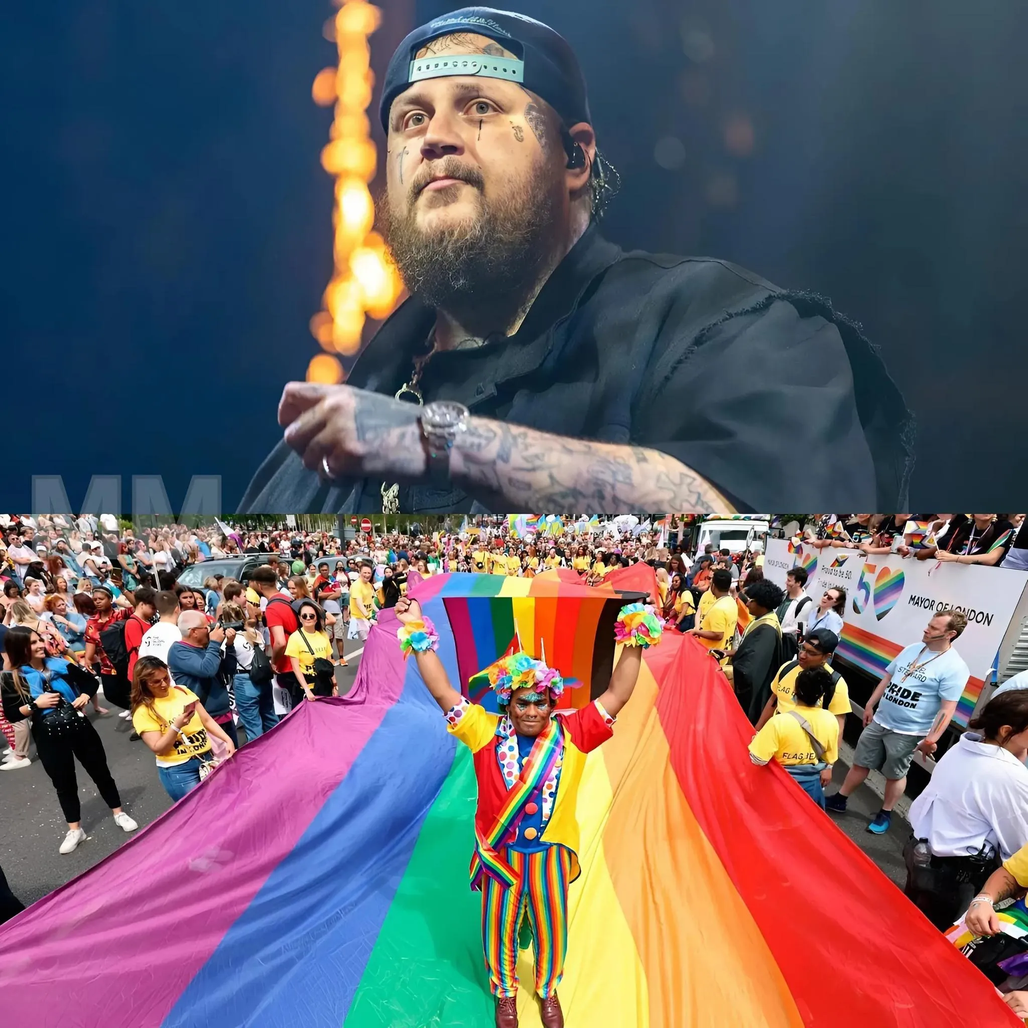 Cover Image for HOT NEWS: Jelly Roll Sparks Uproar After Declaring He Won’t Celebrate Pride Month —Country-rap star Jelly Roll, known for his raw lyrics and unfiltered honesty, has ignited major backlash after announcing he will not be participating in Pride Month this June. His controversial statement claiming that “‘WOKE’ doesn’t deserve to be celebrated” has drawn intense reactions, with fans and fellow artists deeply divided. In the video, he revealed his reasons: “This song will never be….”