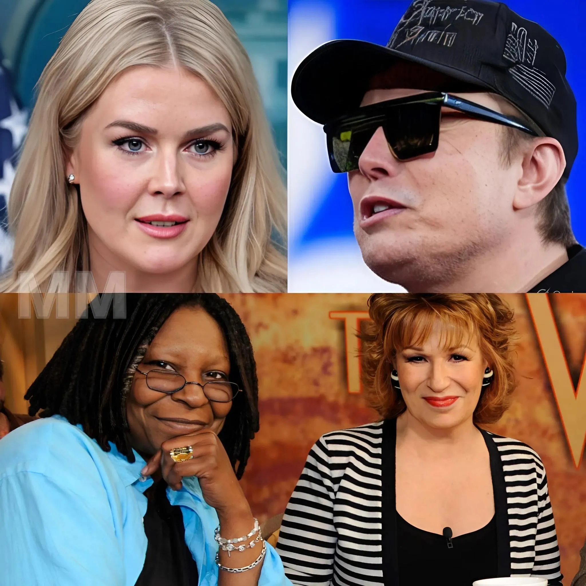 Cover Image for BREAKING: Just 10 minutes ago, Karoline Leavitt and Elon Musk stunned the nation by releasing a shocking exposé targeting ‘The View’. With a vault of video and insider testimony, they claim the daytime show has a “hidden agenda” and a “manipulative script.” Leavitt declared live: “That show is not just a talk show—it’s where narratives are weaponized.” Millions are demanding answers. Is this the beginning of the end for the most controversial panel on television?