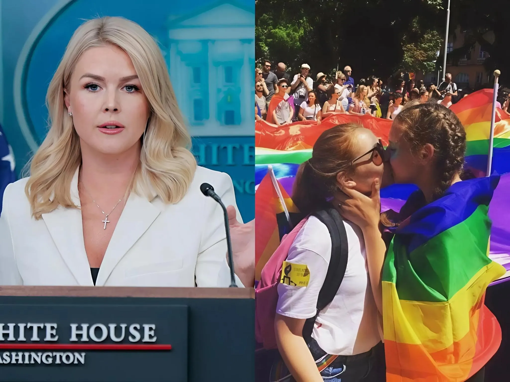 Cover Image for SH0CK: Karoline Leavitt announces boycott of Pride Month: “Pride is not about celebration — it’s about being sober and boycotting the culture that’s being imposed on our children.”