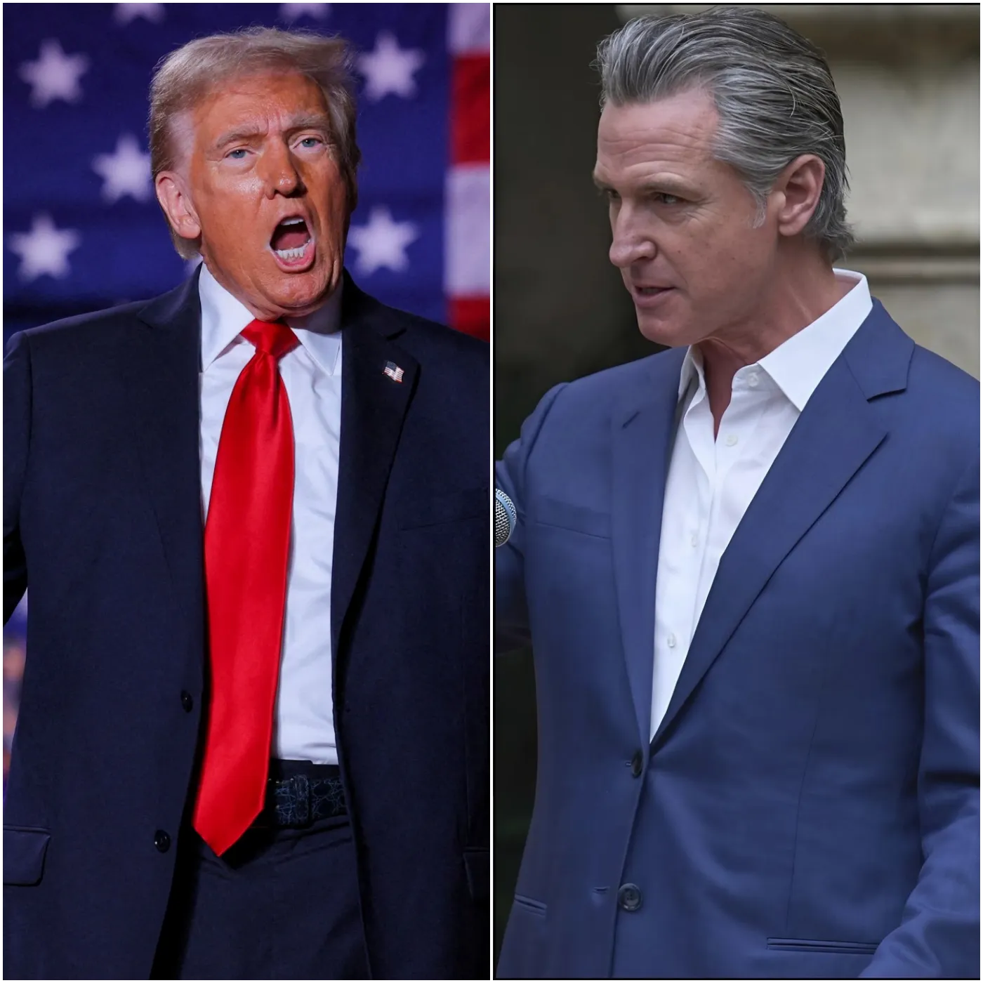 Cover Image for BREAKING NEWS: California Governor Gavin Newsom is reportedly developing a strategy to confront former President Donald Trump in the political arena, aiming to secure national leadership or a significant role. Newsom has made a series of unverified allegations, claiming that Trump has harmed national interests, in an effort to bolster his case against Trump.