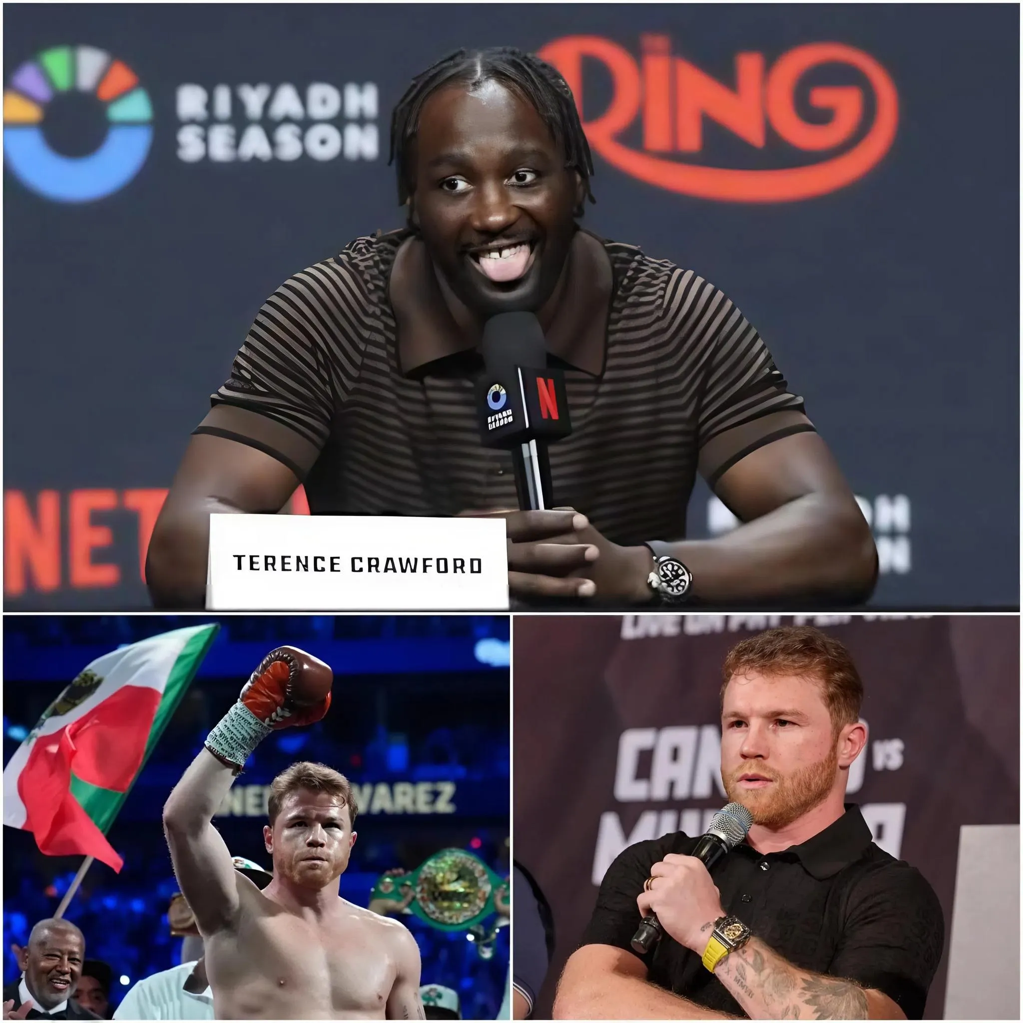 Cover Image for “Je ne le respecte pas pour être mexicain.” Terence Crawford a provoqué un choc avant son combat avec Canelo Álvarez. Cette déclaration dure a secoué le monde de la boxe, déclenchant une controverse parmi les fans. La réponse de Canelo a stupéfait les fans mexicains et la presse internationale, qui a explosé en applaudissements pour leur réponse brève mais écrasante de cinq mots.