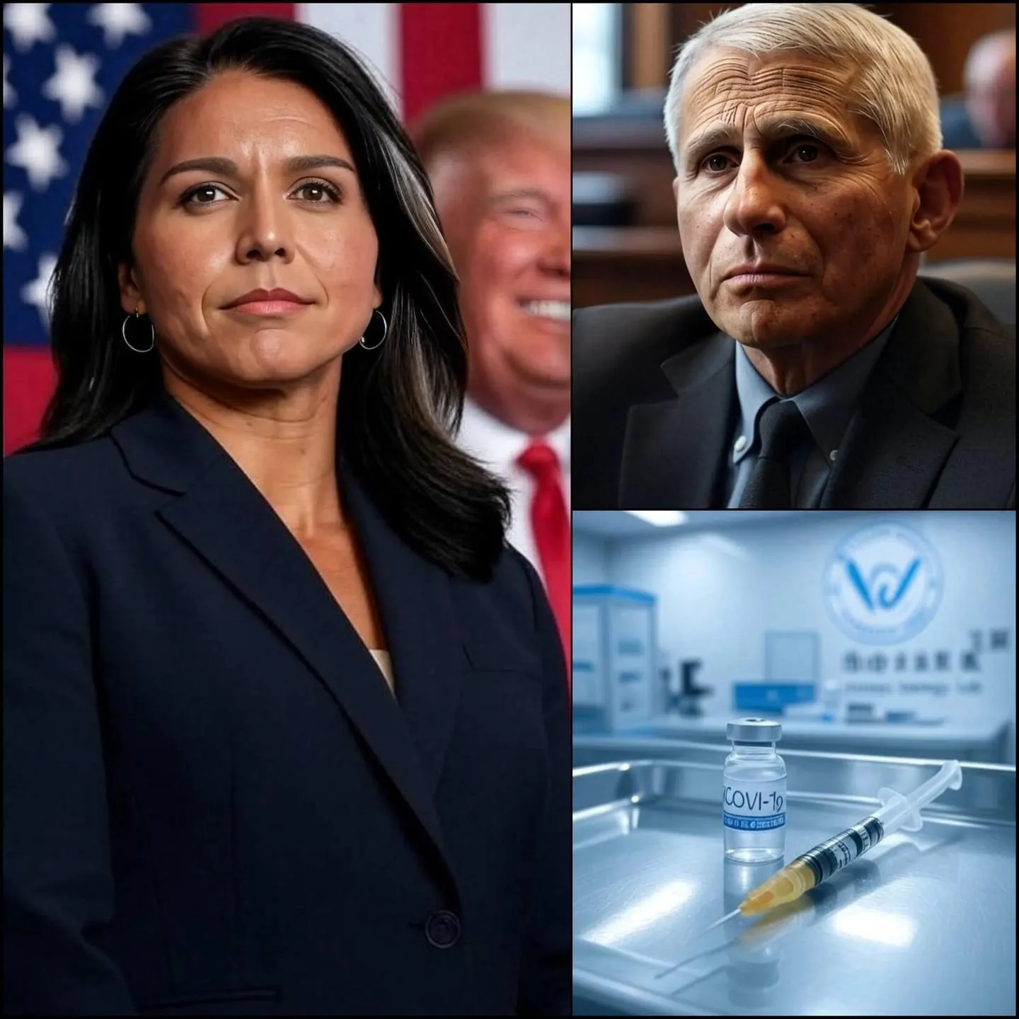 Cover Image for 10 MINUTES AGO NATIONAL INTELLIGENCE DIRECTOR TULSI GABBARD ANNOUNCED THAT EVIDENCE LINKING GAIN-OF-FUNCTION (GOF) RESEARCH, ANTHONY FAUCI, AND COVID-19 WILL SOON BE RELEASED. THE INVESTIGATION AIMS TO CLARIFY THE DIRECT CONNECTION BETWEEN GOF AND THE PANDEMIC, FOCUSING ON FUNDING, FAUCI’S RESPONSIBILITY, AND THE NIH 